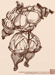  breasts extreme_muscles female guilty_gear i-no muscle muscles muscular veins 