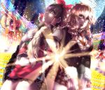  album_cover cover hakurei_reimu kirisame_marisa mayuma_yumeko microphone multiple_girls touhou 