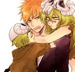  arrancar bearpower bleach dual_persona green_hair kurosaki_ichigo neliel_tu_oderschvank nelliel_tu_odelschwanck orange_hair 