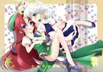  bad_id bad_pixiv_id braid hong_meiling izayoi_sakuya long_hair multiple_girls nekosugi_(hoshi) short_hair touhou twin_braids 