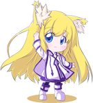  :3 animal_ears blonde_hair blue_eyes cat_ears chibi colette_brunel collet_brunel cute long_hair tales_of_(series) tales_of_symphonia very_long_hair 