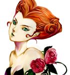  1girl batman_(series) cbyl dc_comics female flower green_eyes green_lips orange_hair poison_ivy rose short_hair solo the_batman 