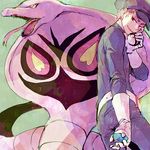  arbok bad_id bad_pixiv_id gen_1_pokemon great_ball haru_(spr) holding holding_poke_ball male_focus poke_ball pokemon pokemon_(creature) team_rocket team_rocket_grunt 