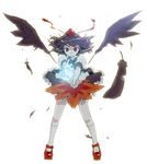  bad_id bad_pixiv_id black_hair hat kiriu looking_at_viewer red_eyes shameimaru_aya short_hair smile solo tokin_hat touhou wings 