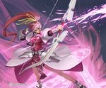  blue_eyes bow_(weapon) levantine lyrical_nanoha mahou_shoujo_lyrical_nanoha mahou_shoujo_lyrical_nanoha_a's pink_hair signum solo takayama_toshiaki weapon 