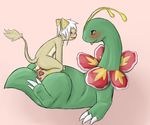  blush ciel cum cum_inside duo female lying male meganium missionary_position nintendo on_back penis pok&#233;mon pok&eacute;mon pussy sex shenhibiki size_difference straight video_games yang738 