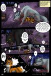  blood canine comic dieing female feral fox kesh mammal mother nature one_way_or_another outside parent rukifox sad touching watermark wolf 