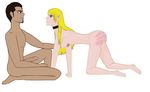  blonde_hair elf erection female hair human male ms_paint penis spanked straight work_in_progress wounded 