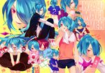  bad_id bad_pixiv_id ball bench blue_hair cellphone crossdressing endou_mamoru facepalm gouenji_shuuya hair_over_one_eye highres inazuma_eleven inazuma_eleven_(series) kazemaru_ichirouta kidou_yuuto kiyama_hiroto long_hair male_focus miyasaka_ryou multiple_boys phone ponytail red_eyes rozer school_uniform shoes shorts sneakers soccer_ball soccer_uniform sportswear sweat telstar towel twintails younger 