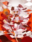  chinese_zodiac extvia female hair lagomorph mammal mask orange_eyes rabbit solo tysontan white_hair 