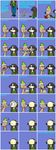  blue_eyes bow_tie brown_hair cake canine comic dog female food hair lady_gaga long_hair male mammal mondegreen panda pandy_panda partydog poker_face 