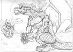  avian breasts canine dragon female fox gotta_have_it gryphon male rape scalie sex size_difference sketch straight unknown_artist 