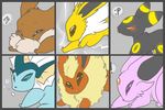  ambiguous_gender blue_eyes brown_eyes eevee eeveelution espeon eyes_closed flareon icons jolteon nintendo pok&#233;mon pok&eacute;mon purple_eyes red_eyes ryunwoofie tongue tongue_out umbreon vaporeon video_games 