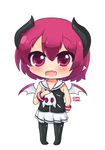  bad_id bad_pixiv_id chibi demon_girl disgaea horns makai_senki_disgaea_3 pantyhose pink_eyes pink_hair raspberyl rollingswitch sailor_collar solo white_sailor_collar wings 