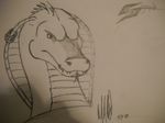  black_and_white bust d&amp;d dungeons_&amp;_dragons free_hand hi_res lizardfolk monochrome ravercane_(matt) scalie sketch ssarin traditional_media 