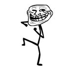  animated black_and_white dancing figurine gif male monochrome not_furry stick troll trollface 