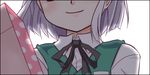  kairakuen_umenoka konpaku_youmu short_hair silver_hair smile solo touhou you_gonna_get_raped 