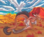  bent_over breasts claws clouds female kangaroo malachi marsupial nude outside prehistoric presenting pussy raised_tail sabertooth side_boob solo spread_pussy spreading tail 