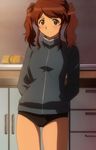  absurdres amagami brown_eyes brown_hair buruma highres light_smile nakata_sae non-web_source screencap solo stitched sweater third-party_edit twintails 