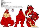  anthro beauty_mark big_breasts big_butt breasts butt canine deonwolf fat female fox hair hair_over_eye huge_breasts huge_butt hyper hyper_breasts long_hair long_red_hair looking_at_viewer mammal model_sheet nipples nude overweight plain_background purple_eyes red_hair ruby ruby_(deonwolf) tail white_background wide_hips 