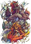  celebi entei kyounoikenie legendary_pok&#233;mon m13 nekogarasu nintendo plain_background pok&#233;mon pok&eacute;mon raikou red_eyes suicune video_games white_background zoroark zorua 