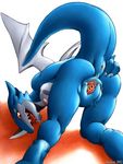  2003 anus breasts digimon exveemon female karabiner nipples pussy solo spreading 