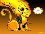  cute feline fire ghost_rider_(marvel) jacket leather male mammal matthew_warlick mrvlcats skull solo 