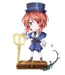  bad_id bad_pixiv_id brown_hair chibi full_body green_eyes hat heterochromia mtyy pantyhose red_eyes rozen_maiden scissors short_hair solo souseiseki standing transparent_background 