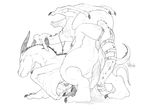  anal cum dildo dragon female feral male necrodrone necrodrone_(character) pegging scalie sex_toy size_difference strapon 
