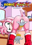  breasts comic female fingers hedgehog looking_at_viewer mammal masturbation mobian nude palcomix pose pussy sega solo sonic_(series) unknown_artist 