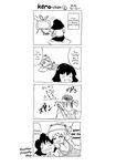  4koma comic greyscale hard_translated highres kurinton metal_gear_(series) monochrome moriya_suwako multiple_girls naked_snake touhou translated yasaka_kanako 