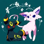  ??? ambiguous_gender eeveelution espeon kaku_mui nintendo pok&#233;mon pok&eacute;mon umbreon video_games 