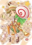  brown_hair cake candy chocolat_(rune_factory_3) chokolat food hat lollipop rune_factory rune_factory_3 smile sweets 