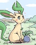  &hearts; ambiguous_gender duo eeveelution feral flora_fauna leaf_tail leafeon low_res mikazuki_karasu nintendo oddish pok&#233;mon pok&eacute;mon video_games 