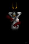  breast_fondling breasts demon duck female fondling glowing_eyes lordstevie magica_de_spell nude pussy 
