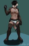  badger bulge kashe male mammal mustelid police solo underwear 