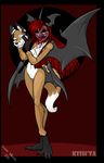  amber_williams blood canine cubi_(race) dmfa female fox multi_wing nightmare_fuel rape_face red_hair solo tail wings wink 