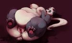  anthro anus bear breasts clitoris female lying mammal morbidly_obese nipples nude on_back overweight panda plump_labia purplekecleon pussy solo spread_legs spreading 
