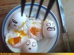  death egg eggs food fork imminent_vore knife lol my_food_looks_funny 