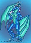  2001 breasts dragon female linsey_huish nude scalie solo wings 