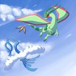  altaria ambiguous_gender avian beak bird claws cloud dragon flygon flying irene nintendo pok&#233;mon pok&eacute;mon scalie sky video_games wings 