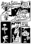  comic cute dialog dragon dungeons_&amp;_dragons english_text feral funny humor humour kobold lol monochrome scalie steve_dismukes text unknown_artist wings 