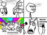  angry car comic equine horse rainbow stick_figure 