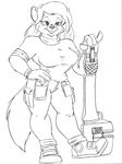  canine coveralls female glasses solo tools wolf wrench 