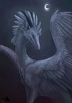  2008 ambiguous_gender blue_eyes dragon feral moon rhnn531136 scalie solo wings 