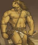  comic desert equine hair horse loincloth magic male muscles solo tattoo thewielder trees underwear waterskin 