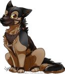  alpha_channel bdsm bondage canine digitigrade dog feral german_shepherd leather muzzle pumpkin-cat solo 