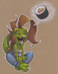  &hearts; cute female lizard lizardbeth scalie solo sushi 