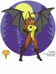  anthro bat breasts brown_fur camille cheesecake female fur hair joseph_ny looking_at_viewer mammal moon nipples nude pinup pose solo standing 