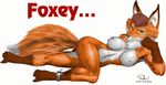  1995 amber_eyes ankle_cuffs black_nose breasts bushy_tail canine chest_tuft claws doug_winger female fox foxey long_tail looking_at_viewer lying nipples pose solo tail toes tuft yellow_eyes 